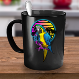 Parrot Coffee Mug, Gift for Parrot Lover, Parrot Gift Mug, Colorful Parrot Cup