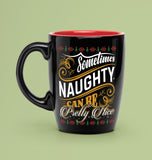 Funny Christmas Mug, Naughty or Nice Coffee Cup, Fun Holiday Gift, Humorous Christmas Present