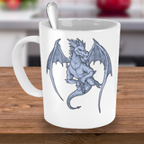 Dragon Mug, Dragon Gift, Smug Dragon Coffee Cup,