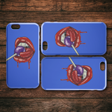 Lollipop Lips iPhone Case - Blue