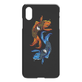 Yin-Yang Koi iPhone Case - Black