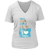 I Love Africa T-shirt, Rhino Gift, Rhino T-shirt, Rhinoceros T-shirt, Africa Shirt