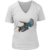 Dinosaur T-shirt, Metal Triceratops T-shirt, Gift of Triceratops, Triceratops Shirt, Metal Triceratops Shirt