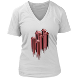 Melting Houses T-shirt, Unusual Gift Shirt, Melting Houses Shirt