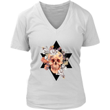 Skull & Flowers T-shirt, Skull and Flowers Gift, BoHo Skull Shirt