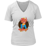 Funny Skater T-shirt, Gift for Skateboarder, Devil on a Skateboard T-shirt, Funny Skateboard gift