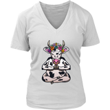 Cow Yoga T-shirt, Gift of Cow Yoga, Meditation Gift, Meditating Cow Shirt