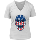 Skull Flag T-shirt, Skull Flag Gift, American Flag Skull, American Flag Gift, Skull T-shirt