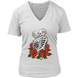 Skeletons Shirt, Kissing Skeletons T-shirt, Gift for Lovers,