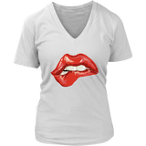 Biting Lip T-shirt, Gift for Rocky Horror Fan, Bitten Lip Shirt