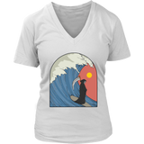 Funny Surfing T-shirt, Grim Reaper Shirt, Funny Gift for Surfer, Grim Reaper Surfing Shirt, Surfer Gift