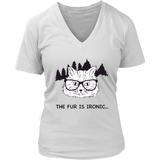 Hipster Cat T-shirt, Gift for Hipster, Ironic Cat Shirt, Shirt for Cat Lover, Hipster Cat Shirt