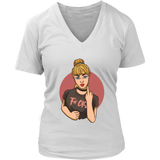 Riot Girl Shirt, Rebellious T-shirt, Girl Giving the Finger T-shirt, Rebel Girl Gift, F-you Shirt