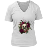 Floral Skull T-shirt, Skull Gift, Skull Shirt, Skull T-shirt, Floral Skull Gift