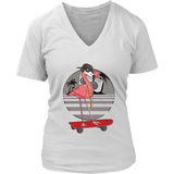 Funny Flamingo T-shirt, Funny Flamingo Gift, Flamingo Skater Shirt, Flamingo T-shirt, Skater Shirt