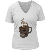 Skull Coffee Cup T-shirt, Gift for Coffee Lover, Coffee Shirt, Coffee Skull T-shirt