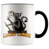 Lucky Lemur Coffee Mug, Funny Coffee Cup, Mug for Kids, Lemur Mug