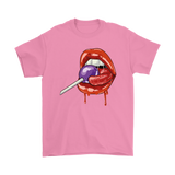 Lollipop T-shirt, Funny Gift T-shirt, Lips Shirt,