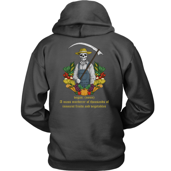 Gift for Vegan, Funny Vegetarian Hoodie, Funny Gift for Vegetarian, Present for Vegan