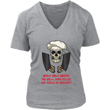 Gift for Chef, Chef with Attitude T-shirt, Skull Shirt for Chef, Chef Skull Shirt