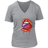 Lollipop T-shirt, Funny Gift T-shirt, Lips Shirt,