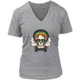 420 T-shirt, Rastafarian Skull Smoking Weed Shirt, Weed Smoking Skull T-shirt, 420 Gift, 420 Gift T-shirt