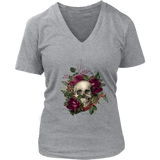 Floral Skull T-shirt, Skull Gift, Skull Shirt, Skull T-shirt, Floral Skull Gift