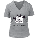 Hipster Cat T-shirt, Gift for Hipster, Ironic Cat Shirt, Shirt for Cat Lover, Hipster Cat Shirt