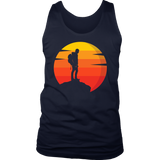 Hiker T-shirt, Gift for Hiker, Hiking Shirt, T-shirt for Hiker, Hiker at Sunset T-shirt