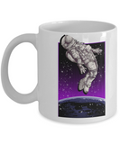 Space Walk Mug, Astronaut in Space Coffee Cup, Gift for Astronaut, Astronaut Mug