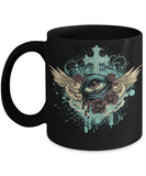 Flying Eyeball Coffee Mug, Gift Mug for Friend,