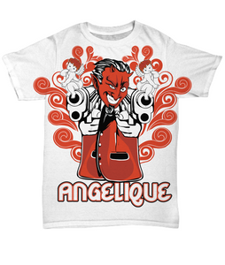 Devil/Angel T-shirt, Devil Angel Gift, Devil with Guns Shirt