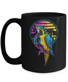 Parrot Coffee Mug, Gift for Parrot Lover, Parrot Gift Mug, Colorful Parrot Cup