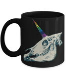 Unicorn Pride Skull Mug, Unicorn Pride Gift, Unicorn Coffee Cup, Unicorn Pride Skull