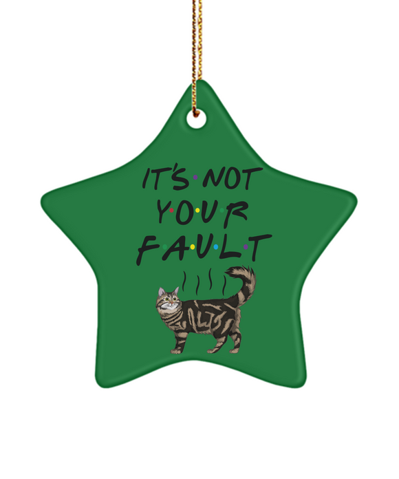 Funny Christmas Tree Ornament, Friends TV Show Fan Gift, Smelly Cat Ornament