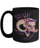 Kitten Skull Mug, Funny Mug for Cat Lover, Funny Kitten Mug, Funny Skull Mug,