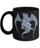 Dragon Mug, Dragon Gift, Smug Dragon Coffee Cup,