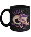 Kitten Skull Mug, Funny Mug for Cat Lover, Funny Kitten Mug, Funny Skull Mug,