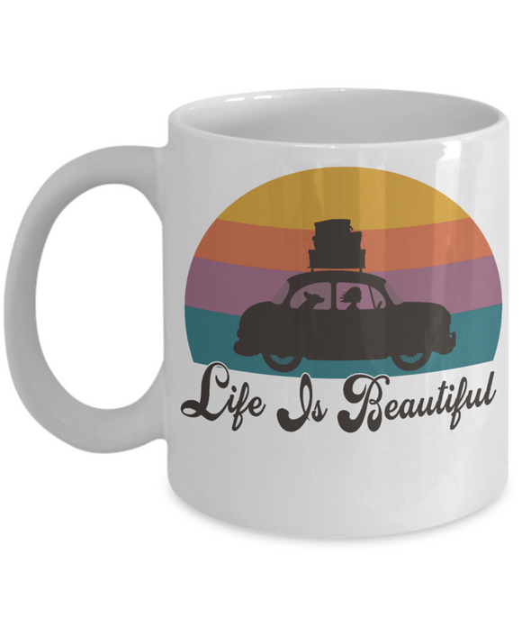 Life is Beautiful Coffee Mug, Positive Gift, Life is Beautiful Cup