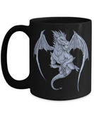 Dragon Mug, Dragon Gift, Smug Dragon Coffee Cup,