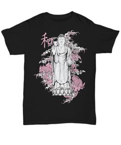 Buddha with Koi T-shirt, Buddhist Gift, Buddha Shirt