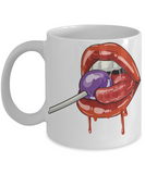 Lollipop Mug, Lollipop Gift, Lips Coffee Mug,