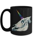 Unicorn Pride Skull Mug, Unicorn Pride Gift, Unicorn Coffee Cup, Unicorn Pride Skull