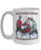 Santa vs the Zombies, scary Christmas Coffee Mug