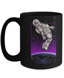 Space Walk Mug, Astronaut in Space Coffee Cup, Gift for Astronaut, Astronaut Mug