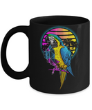 Parrot Coffee Mug, Gift for Parrot Lover, Parrot Gift Mug, Colorful Parrot Cup