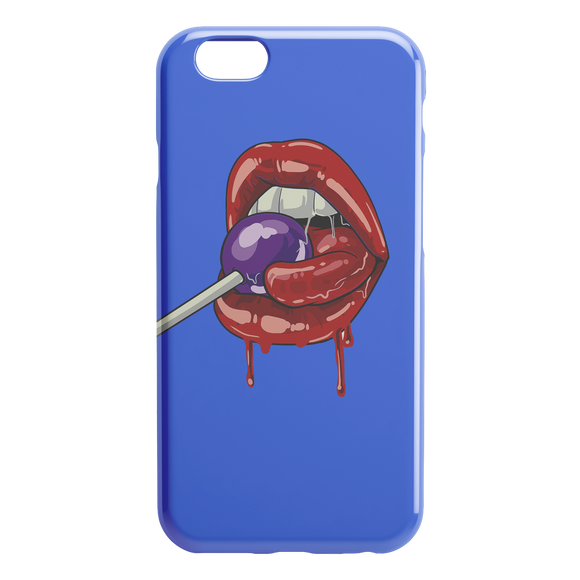 Lollipop Lips iPhone Case - Blue