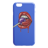 Lollipop Lips iPhone Case - Blue