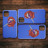 Lollipop Lips iPhone Case - Blue