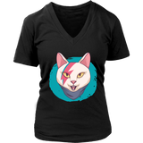 Gift for Cat Lover, Rock and Roll Kitty T-shirt, Bowie Cat Shirt